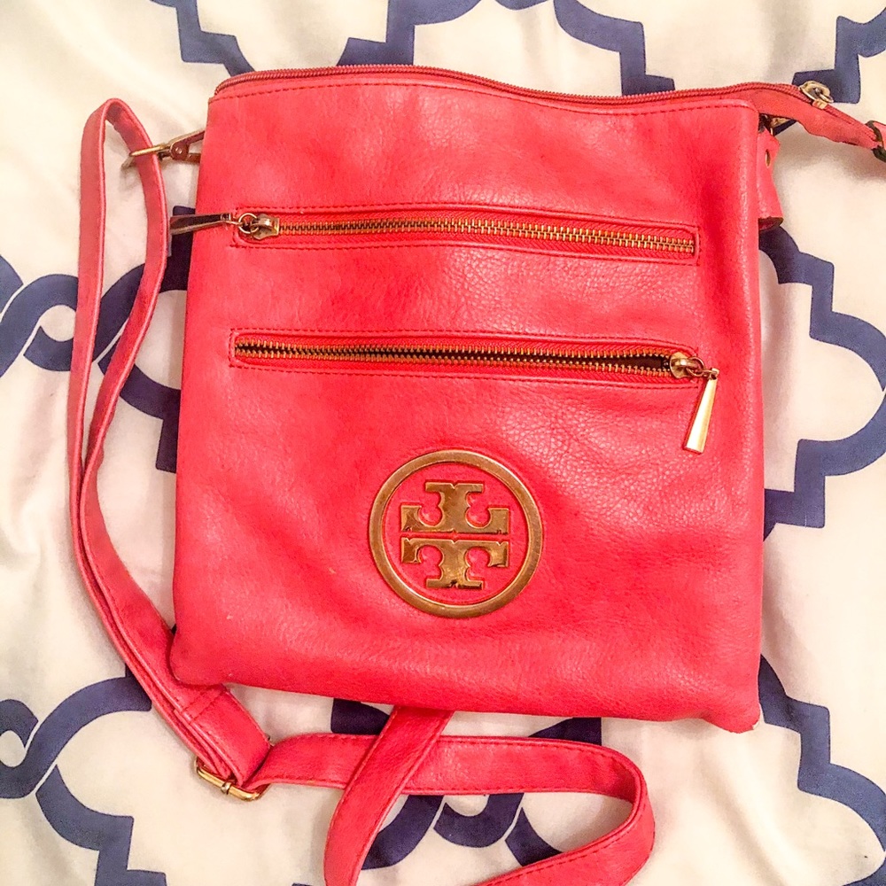 Hot pink cross body